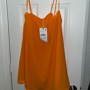 Zara Orange Mini Dress